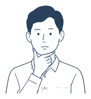 最近、活力が低下してきた男性のイラスト